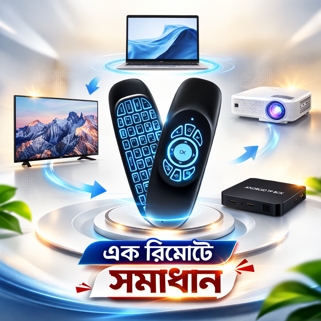 Voice With Backlight Air Mouse – Smart Voice Control Remote