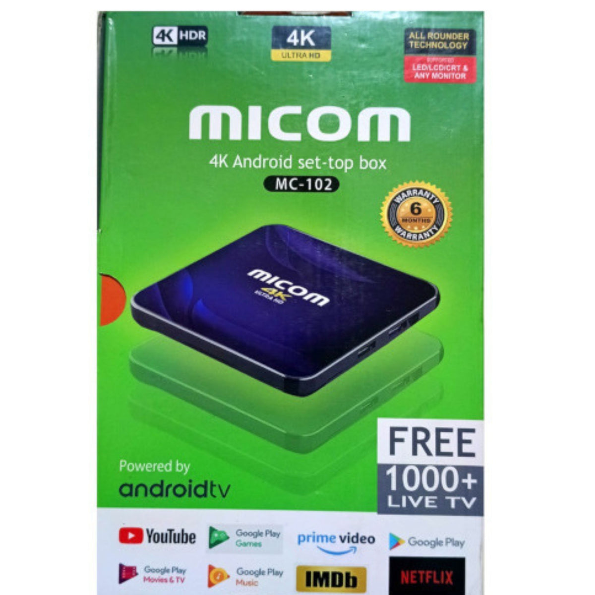 Micom Android Box Micom Android Tv Box || Sheba Electronics BD Android Tv Box
